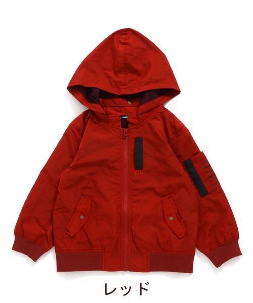 RAGMART（ラグマート）の「ウィンドブレーカー（パーカー・キッズ・グレー/レッド・110cm/100cm/120cm/130cm）」の12枚目の写真