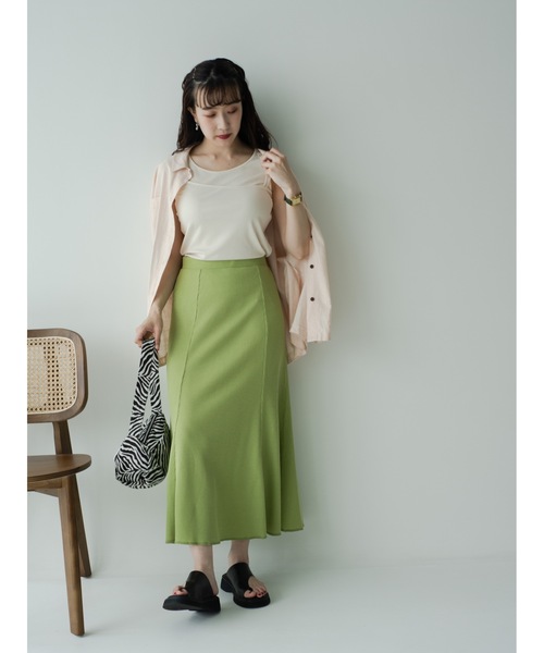 JUMELLE(ジュメロ)の「リブタンクトップ(タンクトップ・レディース・アイボリー/ピンク/ブラック・FREE)」の11枚目の写真