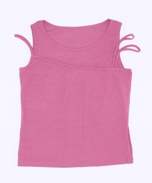JUMELLE(ジュメロ)の「リブタンクトップ(タンクトップ・レディース・アイボリー/ピンク/ブラック・FREE)」の18枚目の写真