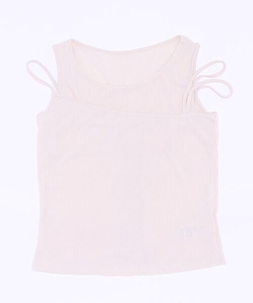 JUMELLE(ジュメロ)の「リブタンクトップ(タンクトップ・レディース・アイボリー/ピンク/ブラック・FREE)」の10枚目の写真