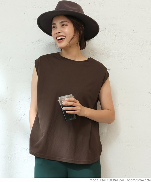 coca（coca）（コカ）の「接触冷感タックブラウス（シャツ/ブラウス・レディース・ブラック/ブラウン・M/L）」の10枚目の写真