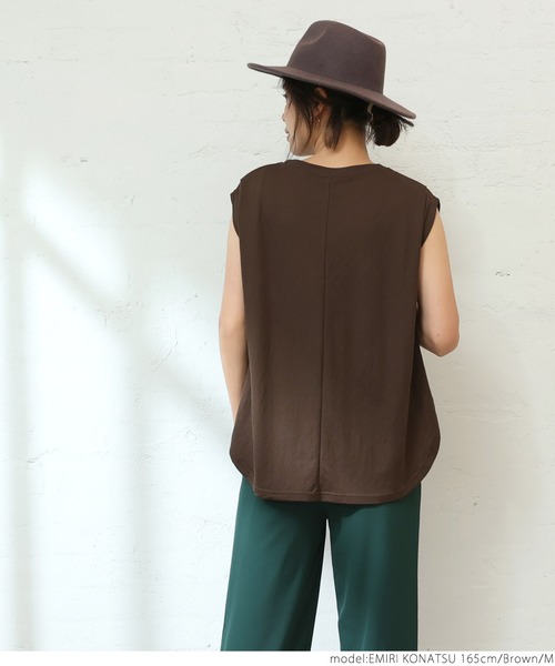 coca（coca）（コカ）の「接触冷感タックブラウス（シャツ/ブラウス・レディース・ブラック/ブラウン・M/L）」の11枚目の写真
