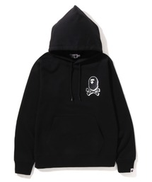 COLOR APE CROSSBONE ONE POINT PULLOVER HOODIE M
