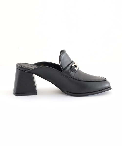 mysty woman(ミスティウーマン)の「ビットヒールミュール 353607(サンダル・レディース・ブラック/ブラウン・MEDIUM/LARGE)」の11枚目の写真