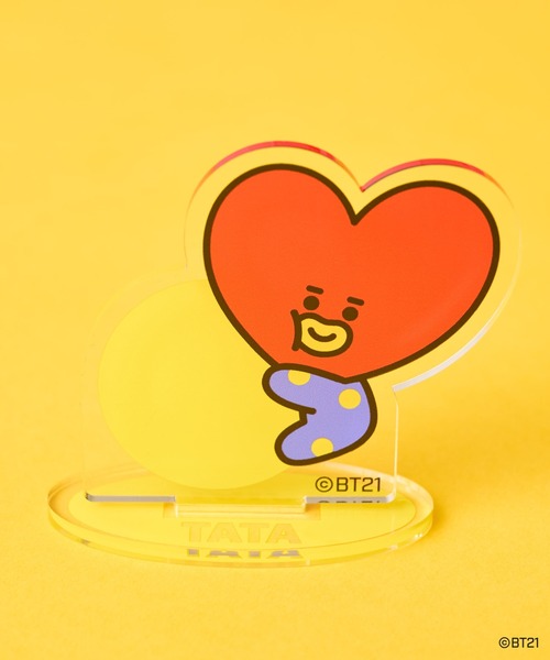 BT21(ビーティーイシビル)の「【BT21】アクリルメモスタンド(その他雑貨・レディース・パープル/ピンク/イエロー/オレンジ/ブルー/グリーン/ミント・FREE)」の1枚目の写真