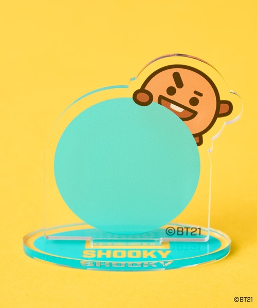 BT21(ビーティーイシビル)の「【BT21】アクリルメモスタンド(その他雑貨・レディース・パープル/ピンク/イエロー/オレンジ/ブルー/グリーン/ミント・FREE)」の3枚目の写真