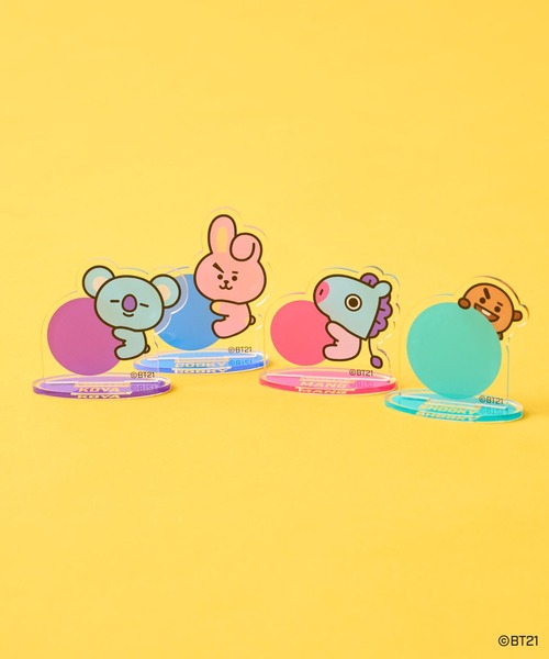 BT21(ビーティーイシビル)の「【BT21】アクリルメモスタンド(その他雑貨・レディース・パープル/ピンク/イエロー/オレンジ/ブルー/グリーン/ミント・FREE)」の10枚目の写真