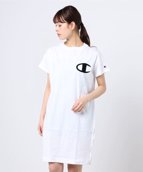 ブランド古着 Tシャツワンピース Glrコラボ ワンピース Champion チャンピオン のファッション通販 Zozoused