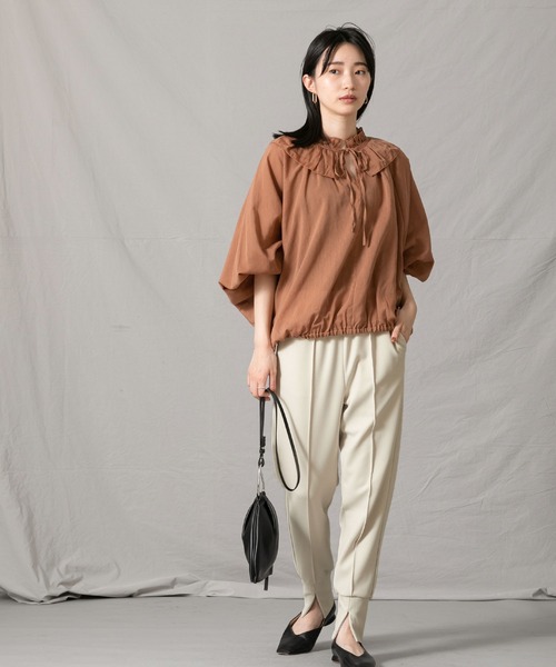 Acuta（アクータ）の「ピンタックジョガーパンツ（その他パンツ・レディース・ブラック/アイボリー・FREE）」の16枚目の写真