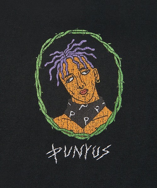 PUNYUS（プニュズ）の「DOGGYLIFEノースリーブTシャツ（Tシャツ/カットソー・レディース・ブラック/ベージュ/ライム・3/4）」の10枚目の写真