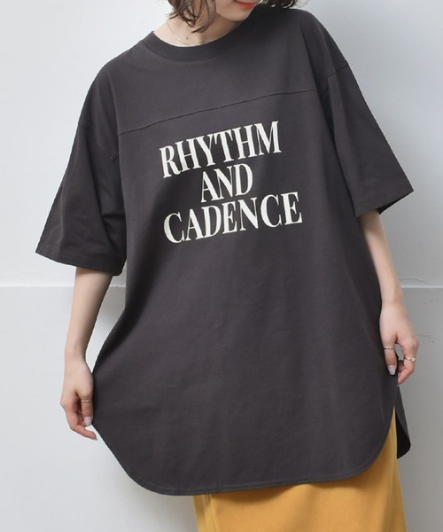 RETRO GIRL(レトロガール)の「ロゴルーズTee(Tシャツ/カットソー・レディース・ホワイト/ナチュラル/チャコールグレー・FREE)」の2枚目の写真