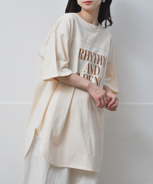 RETRO GIRL(レトロガール)の「ロゴルーズTee(Tシャツ/カットソー・レディース・ホワイト/ナチュラル/チャコールグレー・FREE)」の19枚目の写真