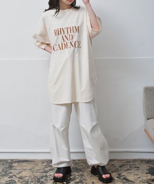 RETRO GIRL(レトロガール)の「ロゴルーズTee(Tシャツ/カットソー・レディース・ホワイト/ナチュラル/チャコールグレー・FREE)」の22枚目の写真