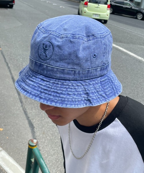 CIAOPANIC(チャオパニック)の「元気くんバケットハット(ハット・メンズ・ブラック/ブルー/オレンジ・ONE SIZE)」の16枚目の写真