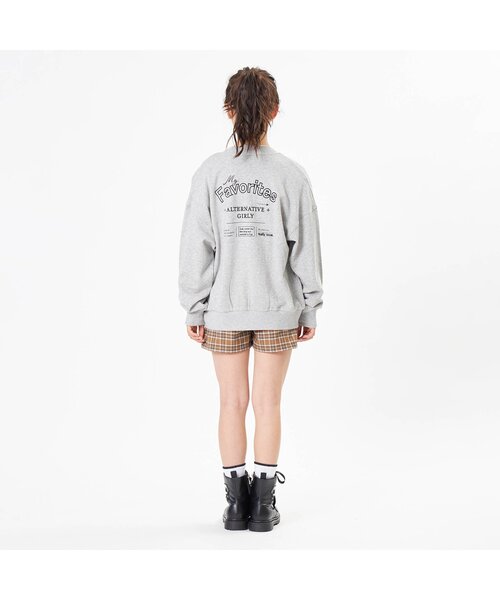 algy（アルジー）の「配色ステッチフードレスパーカー（カーディガン/ボレロ・キッズ・グレー/ラベンダー/ミント/ブラック・SMALL/XX-SMALL/MEDIUM/X-SMALL/XXX-SMALL）」の16枚目の写真