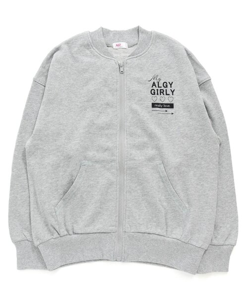 algy（アルジー）の「配色ステッチフードレスパーカー（カーディガン/ボレロ・キッズ・グレー/ラベンダー/ミント/ブラック・SMALL/XX-SMALL/MEDIUM/X-SMALL/XXX-SMALL）」の22枚目の写真