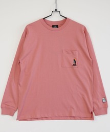 GGD SELECT（ジージーディー　セレクト）の「Soar Out Door オーバーサイズ ペンギン 刺繍  ポケ付き  ロングスリーブTシャツ（Tシャツ/カットソー・メンズ）」