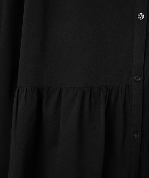 WEGO（ウィゴー）の「WEGO/アシンメトリーティアードチュニック（ワンピース・レディース・ブラック/ホワイト・FREE）」の4枚目の写真