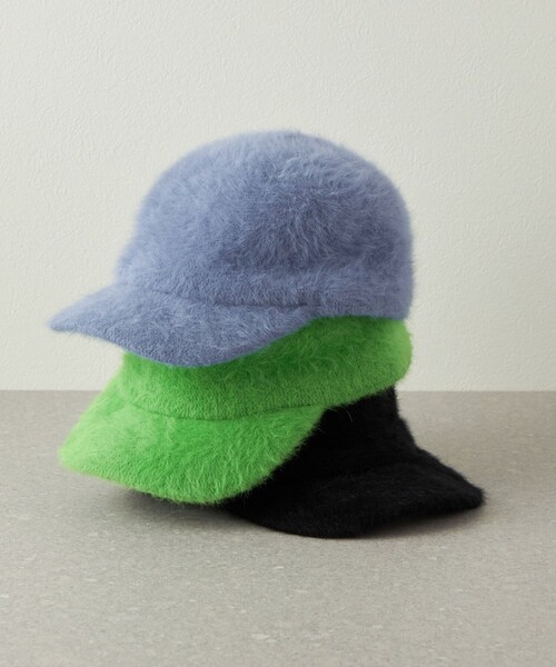 CITEN（シテン）の「＜CITEN＞ シャギー キャップ（キャップ・レディース・ケリー/ライトブルー/ブラック・FREE）」の4枚目の写真