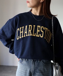 Riberry | GILDAN カレッジロゴ裏起毛スウェット(スウェット)