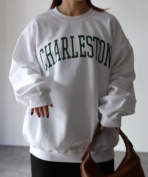 GILDANカレッジロゴ裏起毛スウェット