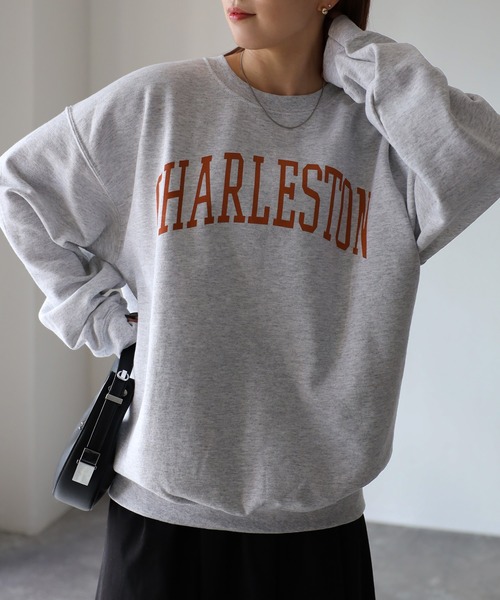 GILDANカレッジロゴ裏起毛スウェット