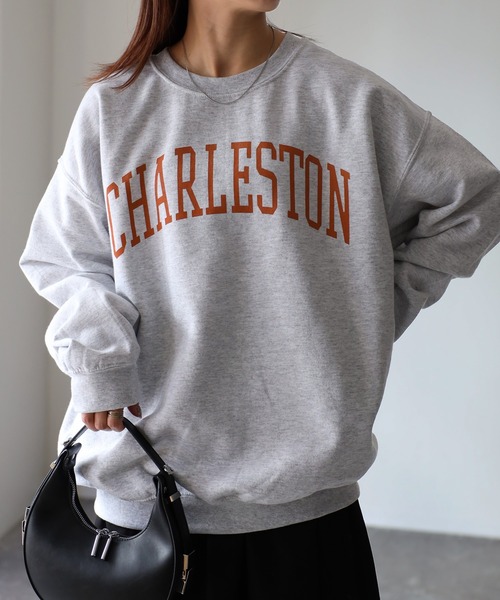 GILDANカレッジロゴ裏起毛スウェット