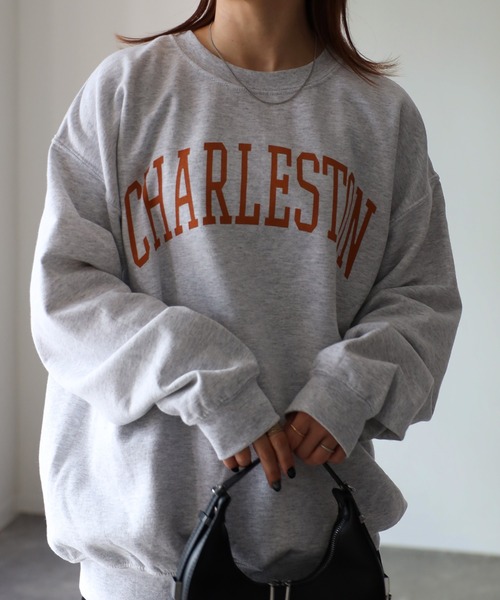 GILDANカレッジロゴ裏起毛スウェット