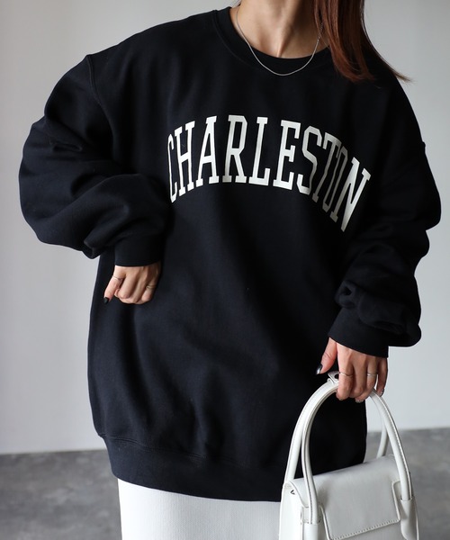 GILDANカレッジロゴ裏起毛スウェット