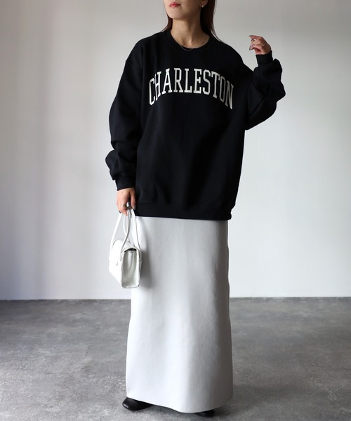 GILDANカレッジロゴ裏起毛スウェット