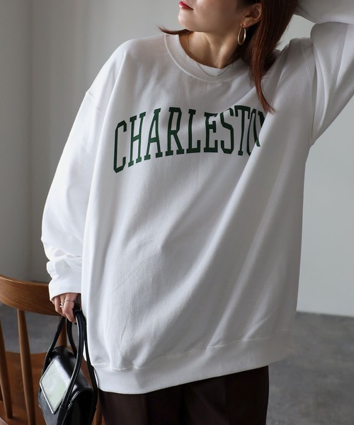 Riberry(リベリー)の「GILDAN カレッジロゴ裏起毛スウェット(スウェット・レディース・ブラック/アッシュグレー/ネイビー/ホワイト/ネイビー×ホワイト/ホワイト×ブラック・LARGE)」の14枚目の写真