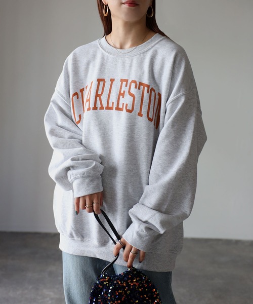 Riberry(リベリー)の「GILDAN カレッジロゴ裏起毛スウェット(スウェット・レディース・ブラック/アッシュグレー/ネイビー/ホワイト/ネイビー×ホワイト/ホワイト×ブラック・LARGE)」の21枚目の写真