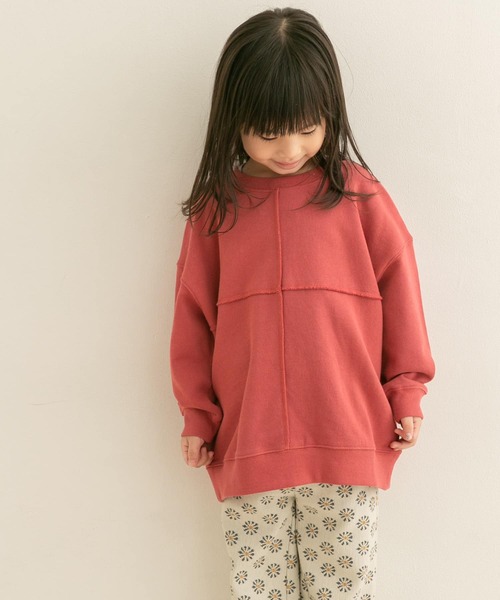URBAN RESEARCH DOORS(アーバンリサーチドアーズ)の「裏毛切替スウェット(KIDS)(スウェット・キッズ・ピンク/イエロー・120/105/150/135)」の4枚目の写真