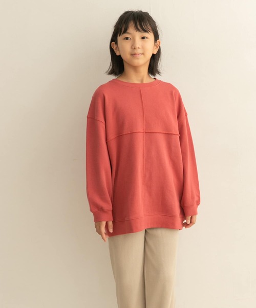 URBAN RESEARCH DOORS(アーバンリサーチドアーズ)の「裏毛切替スウェット(KIDS)(スウェット・キッズ・ピンク/イエロー・120/105/150/135)」の8枚目の写真