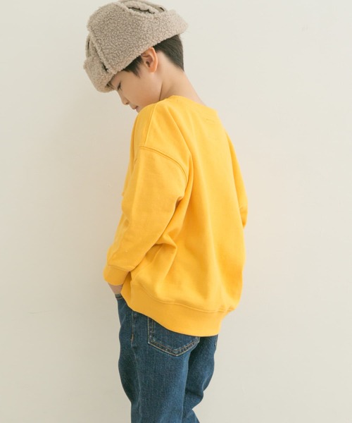 URBAN RESEARCH DOORS(アーバンリサーチドアーズ)の「裏毛切替スウェット(KIDS)(スウェット・キッズ・ピンク/イエロー・120/105/150/135)」の14枚目の写真