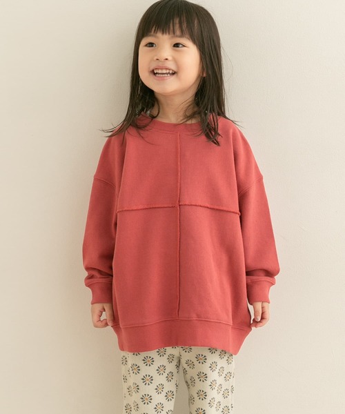URBAN RESEARCH DOORS(アーバンリサーチドアーズ)の「裏毛切替スウェット(KIDS)(スウェット・キッズ・ピンク/イエロー・120/105/150/135)」の2枚目の写真