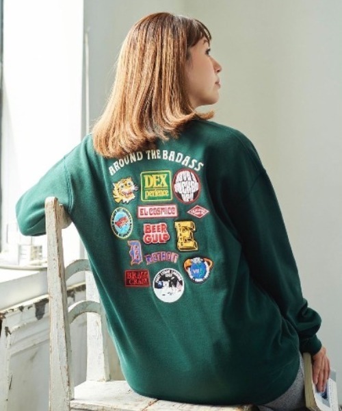 amatunal ワッペントレーナー amatunal adidas 90s リメイク パッチ