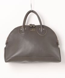 【YOUNG&OLSEN】EMBOSSED LEATHER ZIP BOAT BAG M