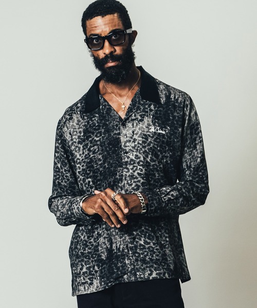 CRIMIE（クライミー）の「NOISE LEOPARD LONG SLEEVE RAYON SHIRT