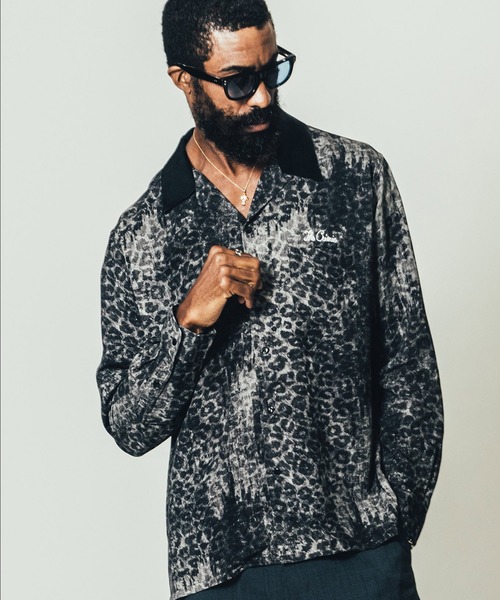 CRIMIE（クライミー）の「NOISE LEOPARD LONG SLEEVE RAYON SHIRT
