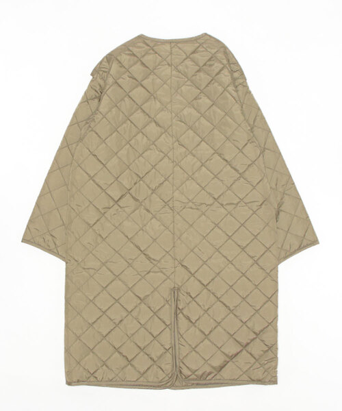 Samansa Mos2 blue（サマンサモスモスブルー）の「ロングキルトコート（ノーカラーコート・レディース・ブラック/グレー/キナリ・ﾌﾘ-）」の22枚目の写真