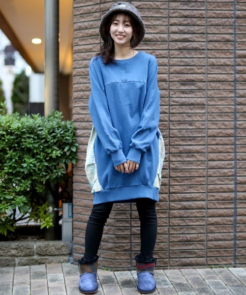 チチカカ（チチカカ）の「ネイティブジャカードムートンブーツ（ブーツ・レディース・ベージュ/ブラック/ブルー・MEDIUM/LARGE）」の9枚目の写真