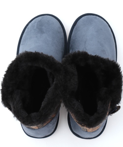 チチカカ（チチカカ）の「ネイティブジャカードムートンブーツ（ブーツ・レディース・ベージュ/ブラック/ブルー・MEDIUM/LARGE）」の16枚目の写真