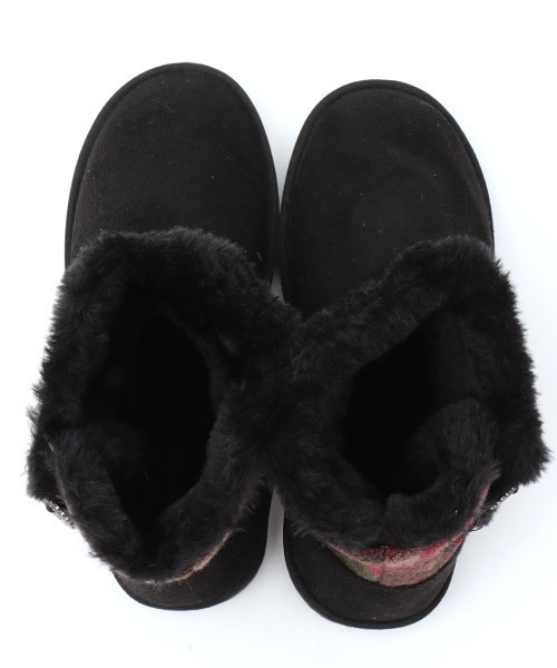 チチカカ（チチカカ）の「ネイティブジャカードムートンブーツ（ブーツ・レディース・ベージュ/ブラック/ブルー・MEDIUM/LARGE）」の14枚目の写真