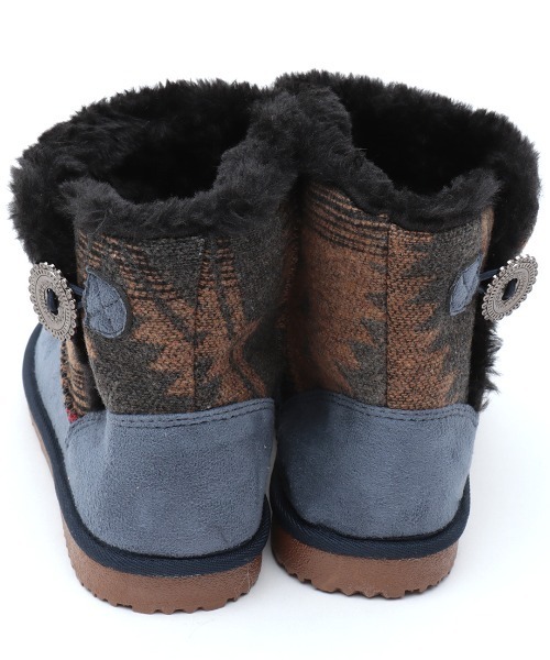 チチカカ（チチカカ）の「ネイティブジャカードムートンブーツ（ブーツ・レディース・ベージュ/ブラック/ブルー・MEDIUM/LARGE）」の17枚目の写真