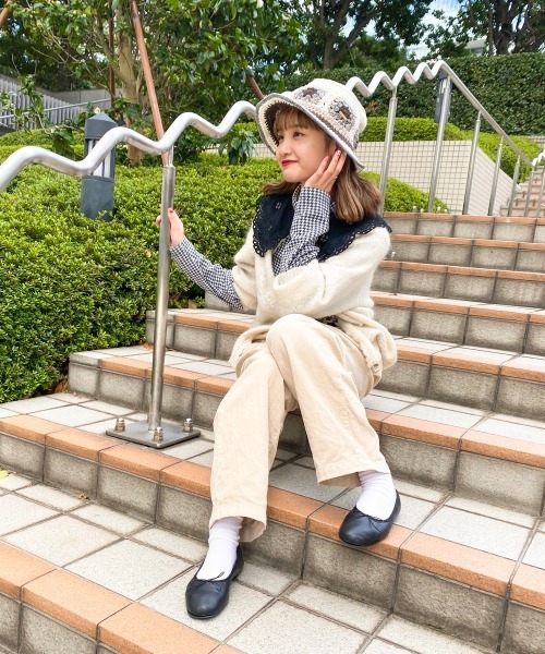 kaorinomori（カオリノモリ）の「kaorinomori ジルノースハット / カオリノモリ（ハット・レディース・ホワイト/ライトブルー・M/57.5cm）」の6枚目の写真