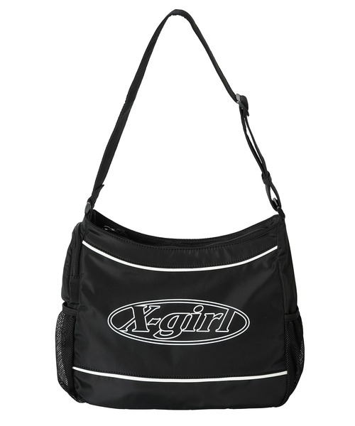 X-girl(エックスガール)の「OVAL LOGO TOTE BAG(トートバッグ・レディース・ブラック/ベージュ・ONE SIZE)」の7枚目の写真
