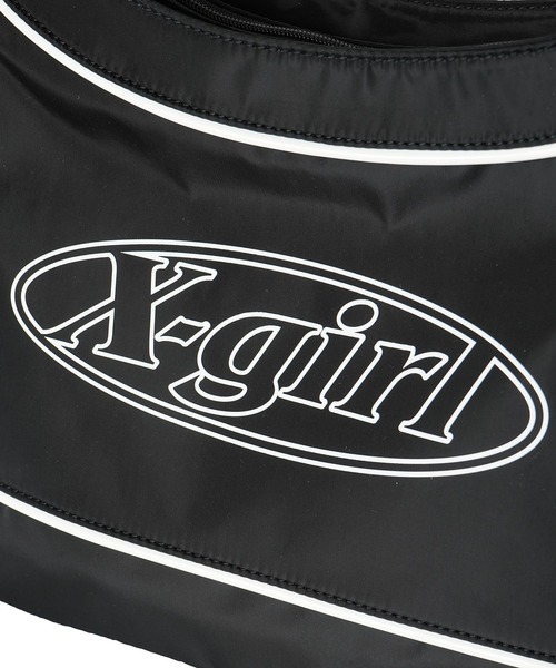 X-girl(エックスガール)の「OVAL LOGO TOTE BAG(トートバッグ・レディース・ブラック/ベージュ・ONE SIZE)」の4枚目の写真