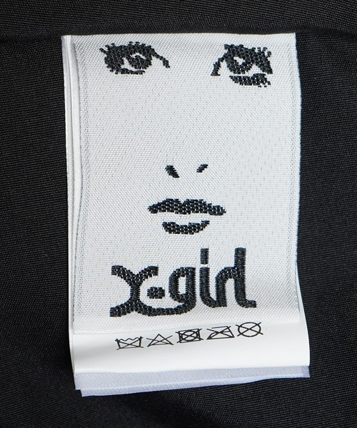 X-girl(エックスガール)の「OVAL LOGO TOTE BAG(トートバッグ・レディース・ブラック/ベージュ・ONE SIZE)」の10枚目の写真