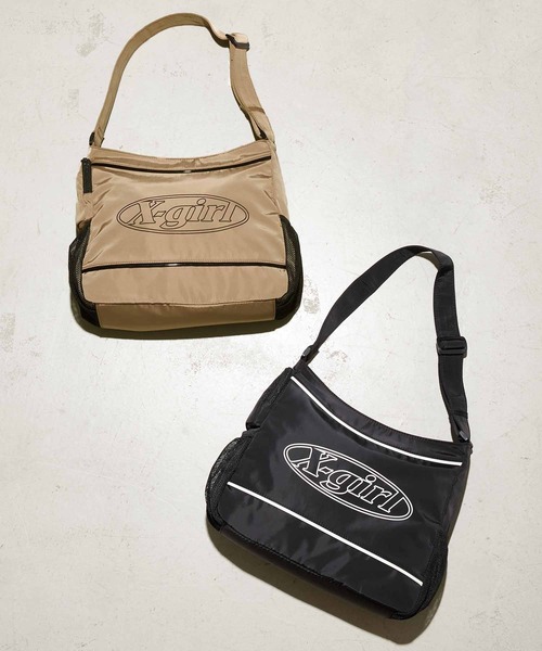 X-girl(エックスガール)の「OVAL LOGO TOTE BAG(トートバッグ・レディース・ブラック/ベージュ・ONE SIZE)」の17枚目の写真